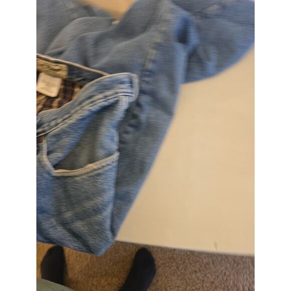 LL Bean Men's 36x30 Flannel Lined Denim Blue Jeans Classic Fit OJX04 cold Weathe - Picture 9 of 12